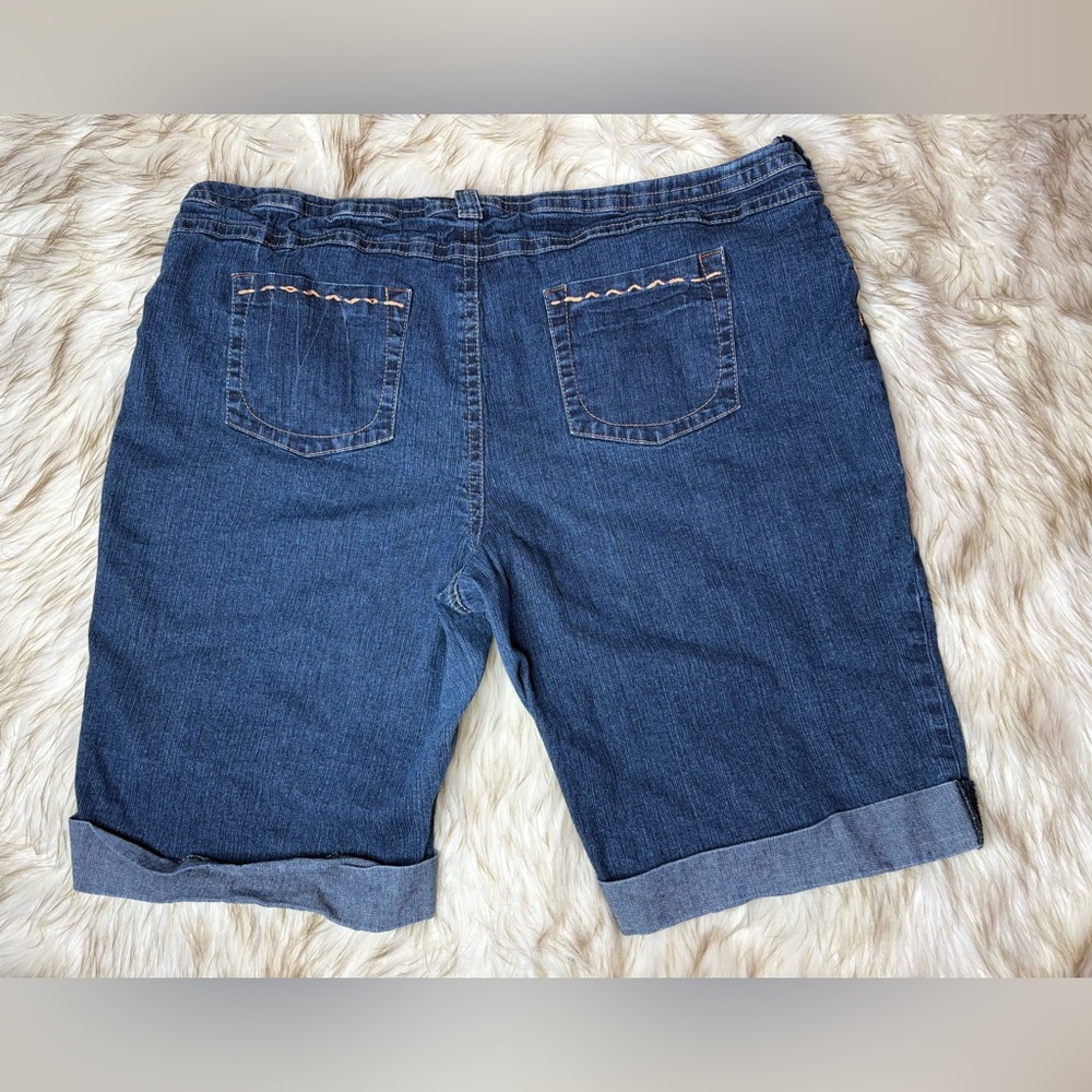 Cato Dark Blue Denim Bermuda Shorts